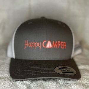 HAPPY CAMPER ball cap. New with tags